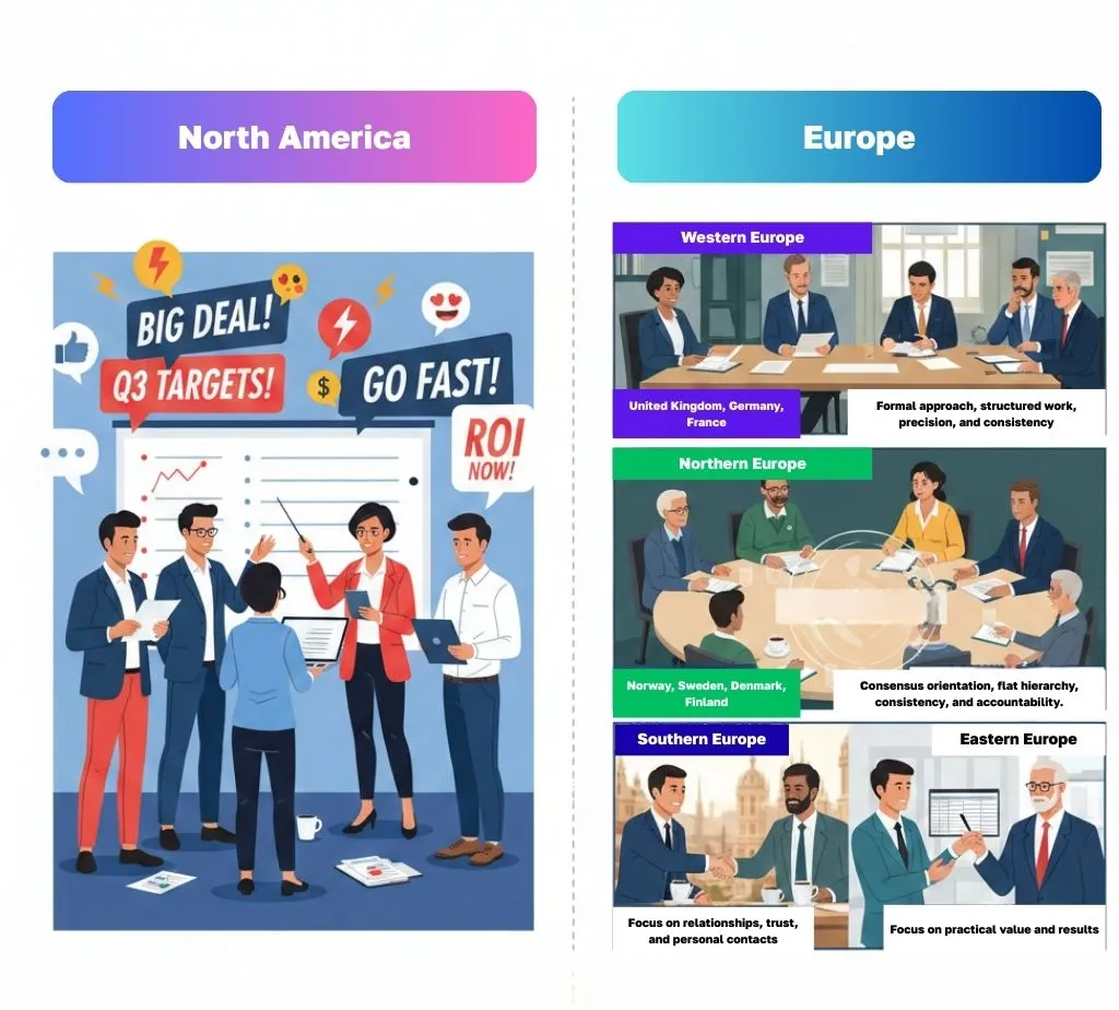 Стилі прийняття бізнес рішень в Америці США та ЄС Європі | woborders