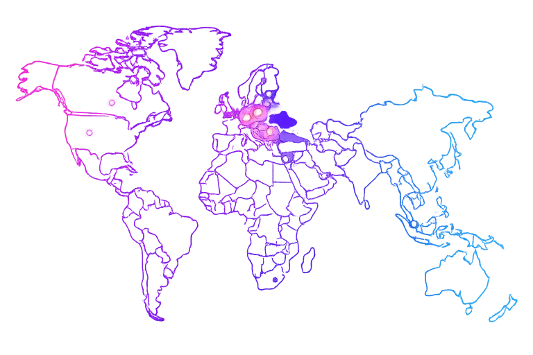 World map woborders
